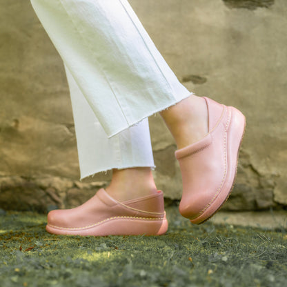 Dansko Platform Pro Coral Leather