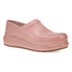 Coral Leather Clog