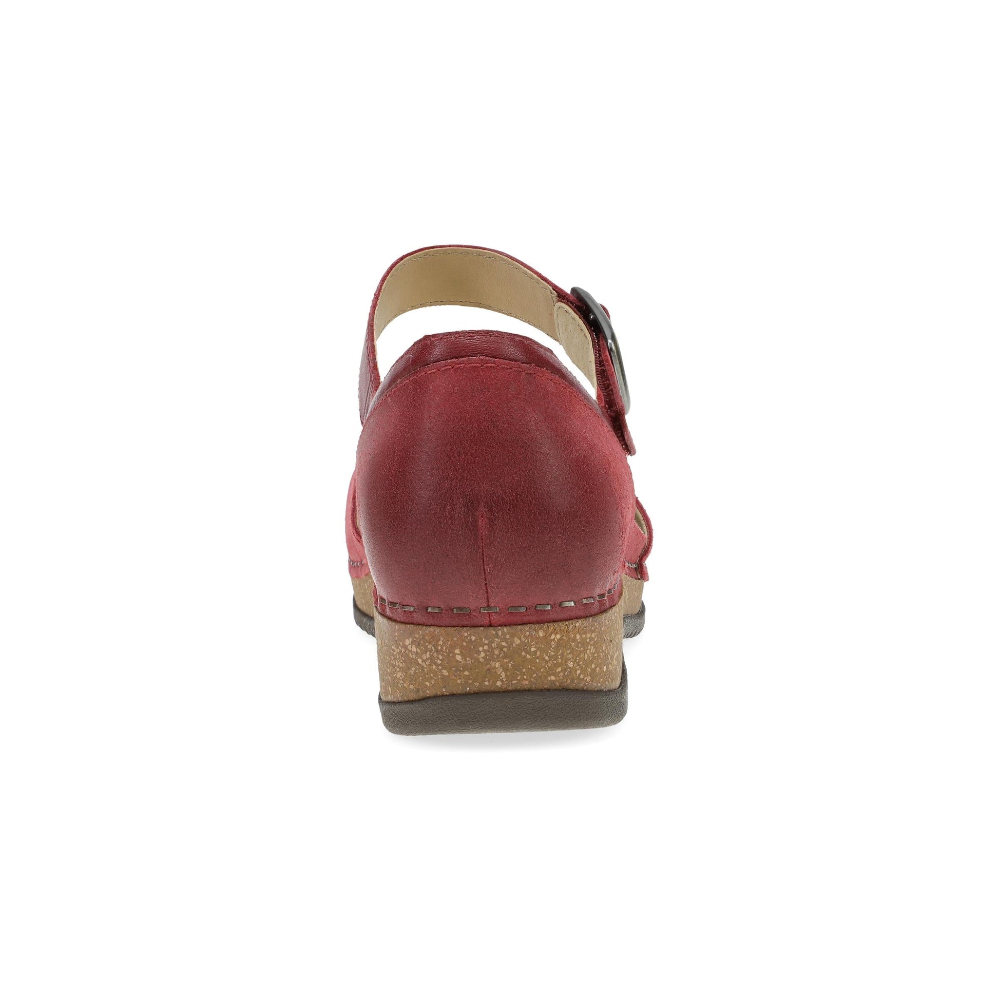 Dansko Mae Red Burnished Suede