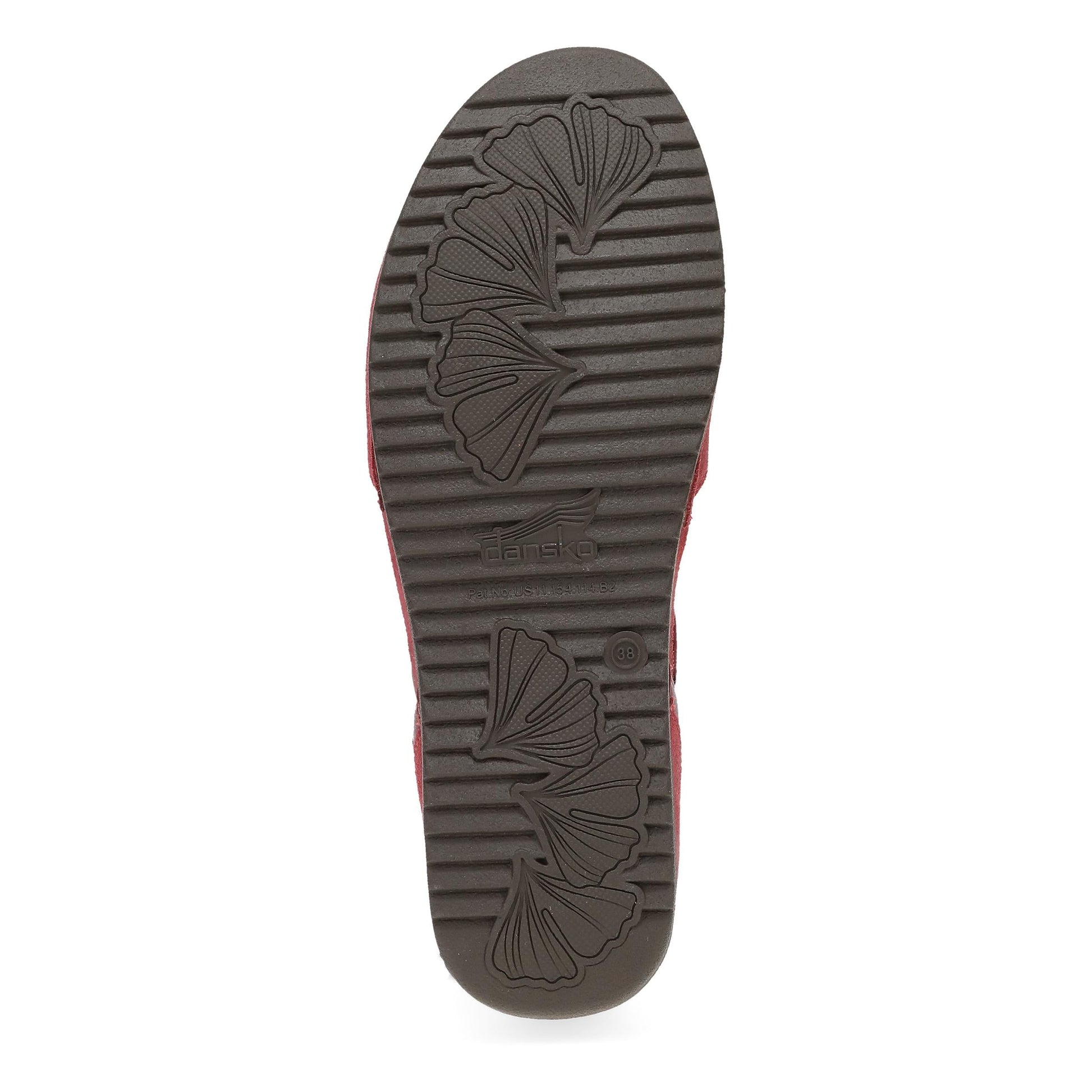 Dansko Mae Red Burnished Suede